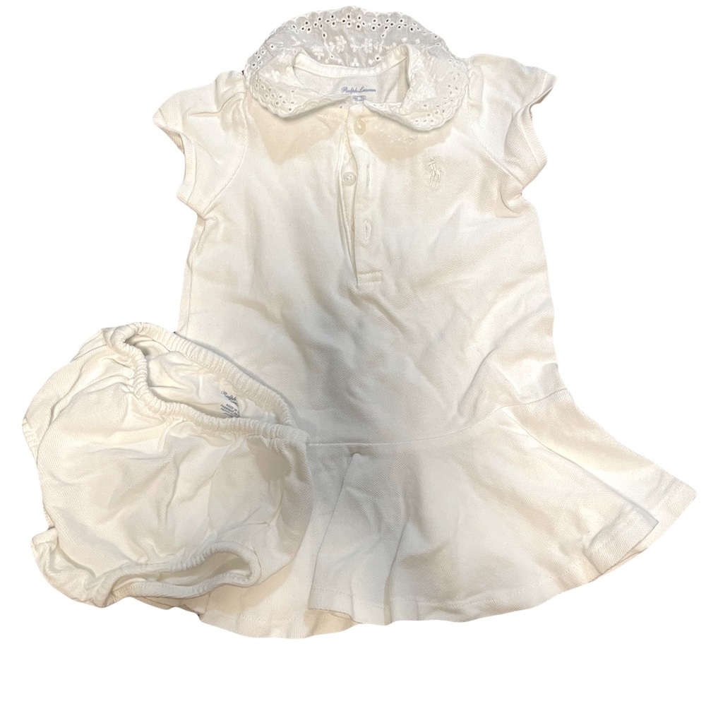 Ralph Lauren Embroidered Polo Dress with Bloomer